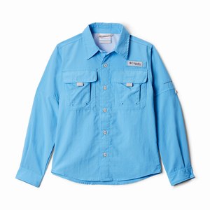 Columbia Camisas PFG Bahama™ Manga Larga Niño Azules (628HVGKRM)